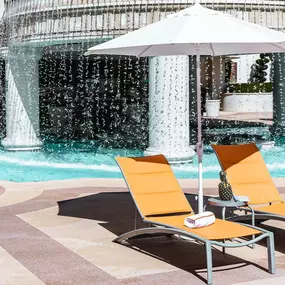 Chairs at Temple Pool in Las Vegas.