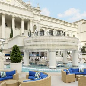 Fortuna Pool in Garden of the Gods at Caesars Palace Las Vegas.