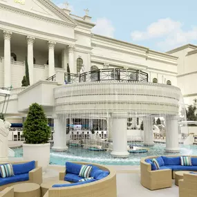 Fortuna Pool in Garden of the Gods at Caesars Palace Las Vegas.