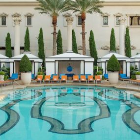 Jupiter Pool in Garden of the Gods at Caesars Palace Las Vegas.