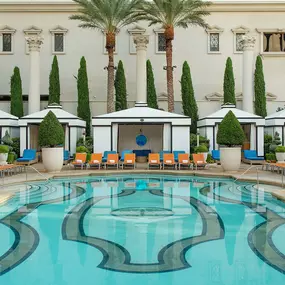 Jupiter Pool in Garden of the Gods at Caesars Palace Las Vegas.