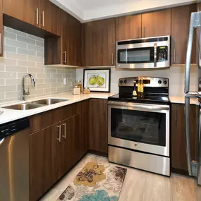 Kitchen at Denver Place Apartments