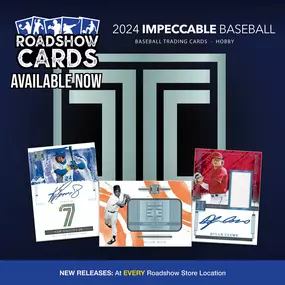 NEW RELEASE DAY!
2024 Topps Chrome UEFA EURO Soccer
2024 Topps Chrome Updates Baseball
2024 Panini Impeccable Baseball
Marvel Studios Guardians of the Galaxy - Volume 3
Stop in at any one of our Roadshow Cards locations in Kentucky, Texas, New York, and California