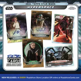 NEW RELEASE DAY!
2024 Topps Chrome Football
2024 Star Wars Hyperspace
2024-25 Prizm Basketball
2024-25 O-Pee-Chee Platinum Hockey
2024 Skybox Metal Universe Champions
Stop in at any one of our Roadshow Cards locations in Kentucky, Texas, New York, and California
.
.
#sportscards #sportscardinvestment #vintagesportscards #topps #fanatics #paniniamerica #upperdecksportscards
#tombrady #jaydendaniels #maliknabers #ewanmcgregor #pedropascal #natalieportman #darthvader #stephcurry #lukadoncic #matasb