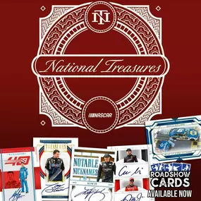 NEW RELEASE DAY!
2024 Topps Cosmic Chrome
2024 Panini National Treasures

Stop in at any one of our Roadshow Cards locations in Kentucky, Texas, New York, and California