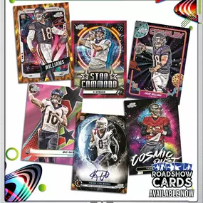NEW RELEASE DAY!
2024 Topps Cosmic Chrome
2024 Panini National Treasures

Stop in at any one of our Roadshow Cards locations in Kentucky, Texas, New York, and California