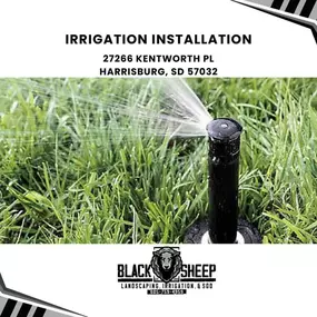 irrigation installation