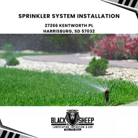 sprinkler system installation