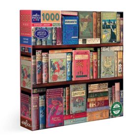 Vivid colors and textures invite the bibliophile to “read the room” in these shelves of an Edwardian library created by Clair Berry.

1000 PC puzzle