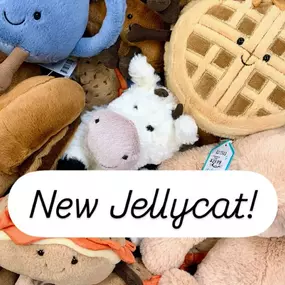 Got a few new Jellycats in- including Vicky Teapot and Mooliet cow!
Franklin’s Toys has shelves stocked with Jellycats! Come check them out!