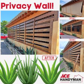 Privacy wall build