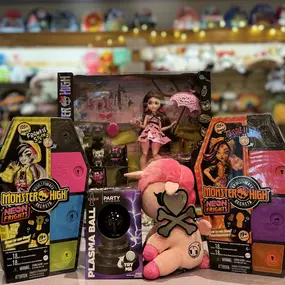 Freaky just got Fabulous! Come see our Monster High Dolls as they fly off the shelves.