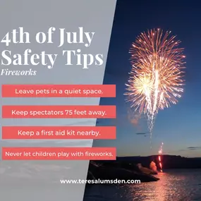 Celebrate safely this Independence Day! ???????? Follow our fireworks safety tips to enjoy a fun and safe holiday.