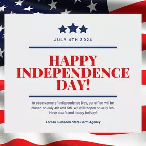 Our office will be closed on July 4th and 5th in observance of Independence Day. ???????? We wish everyone a safe and happy holiday! For assistance on July 4th, please call our customer care center at 800-782-8332. If you need assistance on July 5th, please give our office a call. Thank you!