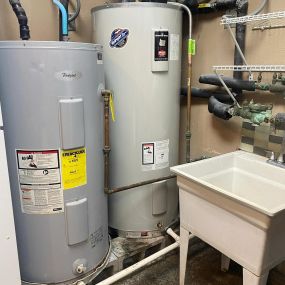 electric water heater installation in commercial building