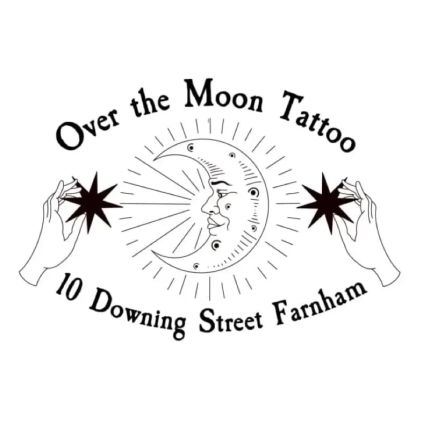 Logotyp från Over the Moon Tattoo