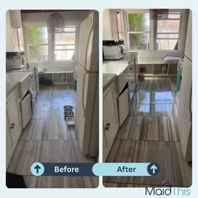 Before and After Kitchen Cleaning and Airbnb Cleaning