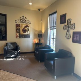 Make yourself comfortable in our waiting room!