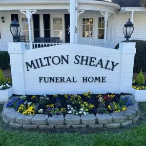 Sign for Milton Shealy Funeral Home
115 Pine St, Batesburg-Leesville, SC 29006