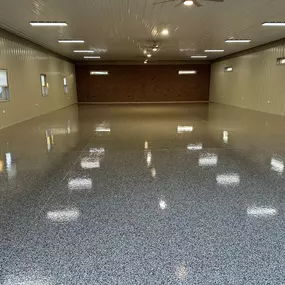 Looking for a showroom-quality floor? Epoxy is for you! Our high-gloss application took this car collector's garage to the next level! Get your Lancaster, PA garage in gear with an epoxy floor coating.