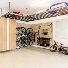 Bikes are great, but storing them is a different story. An ideal solution is getting them off the ground, and we know how! PremierGarage of Lancaster is the area leader in garage organization, with many options to store a wide variety of bikes.