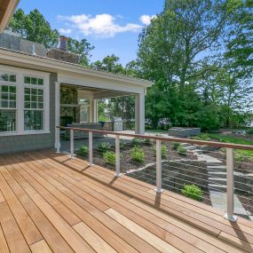Greenleaf Landscaping is one of the most experienced and accomplished deck contractors in Metrowest Boston. That’s because we do everything on your new deck, screen porch, or patio — from design to installation.  Your Greenspace Deserves
Greenleaf Landscaping.
