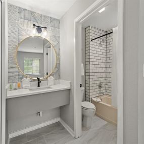Renovated Bathroom at The 505 Collection