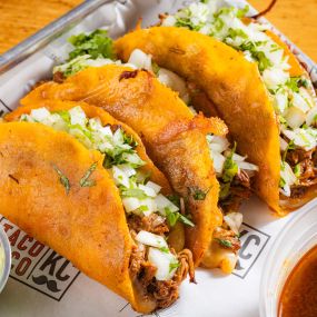 Voted best quesabirria tacos in Kansas City