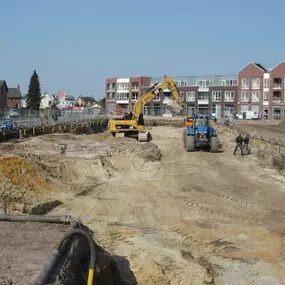 Grondwerk voor woningbouw