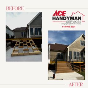 Deck Stairs and Railing Installation in Chapel Hill, NC
