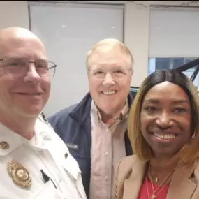 Did you catch Eddie on the radio this morning for Fire Prevention Week? ????‍????????

Eddie Rucker and Fire Marshal William Smith of the GRFD joined Andy Rent on 100.5 The River to talk free smoke alarm installation with GRFD, and fire prevention education materials distributed by State Farm!