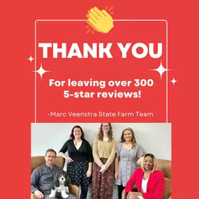 We couldn't thank you all enough for over 300 5-star reviews! We love to hear each success and satisfied experience that our customers have with us, thank YOU! ????