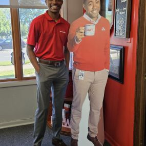 Our new summer team member, Joseph Mathis. Stop in and get a quote from him!