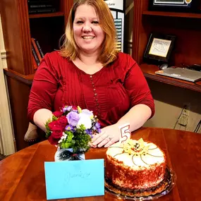 Happy 5 Year Anniversary to our amazing, Jaime! We appreciate all that you do!