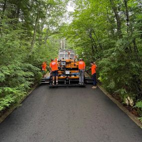 Reclaimed asphalt is made from recycled ground up asphalt.