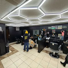 The Neighborhood Barbers interior