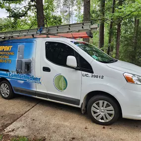 Dupont Air Conditioning & Heating Service, LLC logo work van
