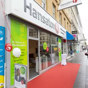 Hansaton Hörkompetenz-Zentrum Wallensteinstrasse 26, Wien Brigittenau von links kommend