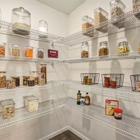 Full-Sized Pantries Offer Ample Storage Space