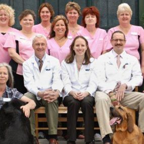 The caring and experienced team of VCA Old Trail Animal Hospital.