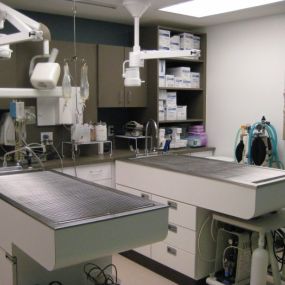 A surgical suite at VCA Rose Hill Animal Hospital