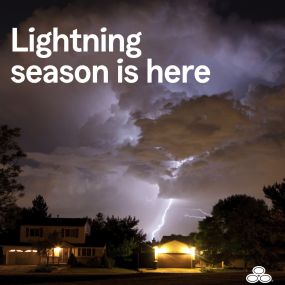 A few things you can do to stay safer during lightning season include watching for storms, staying inside if you hear thunder and avoiding touching electronic equipment, faucets or metal during a storm.