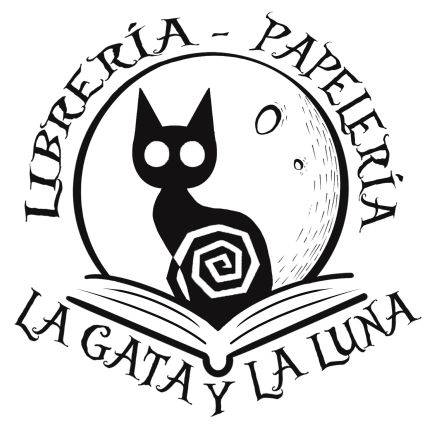 Logotipo de La Gata y la Luna Librería Papelería