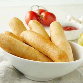 Italian Garlic Breadsticks with sauce for dipping.