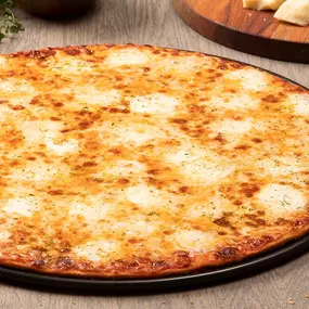 Covered Edge to Edge® with smoked Provolone, fresh mozzarella, Asiago, and Romano cheeses.