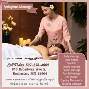 Asian Body Massage helps to relax the entire body, increases circulation of the blood and 
treats emotion, mind and spirit.