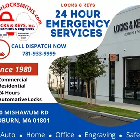 Our 24 hour emergency locksmith services.