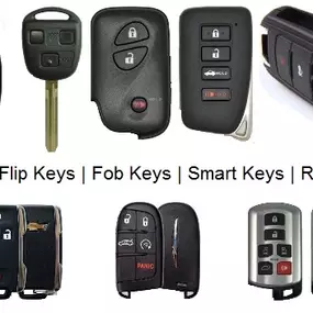 Car fobs, keys and remotes for most cars.