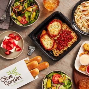 Order To Go: Order online and pickup your favorites with Olive Garden To Go. Plus, enjoy our convenient Carside Delivery, we’ll bring your order right to your car.