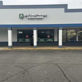 Exterior of ACE Cash Express in High Point , North Carolina offering Check Cashing and Money Services.